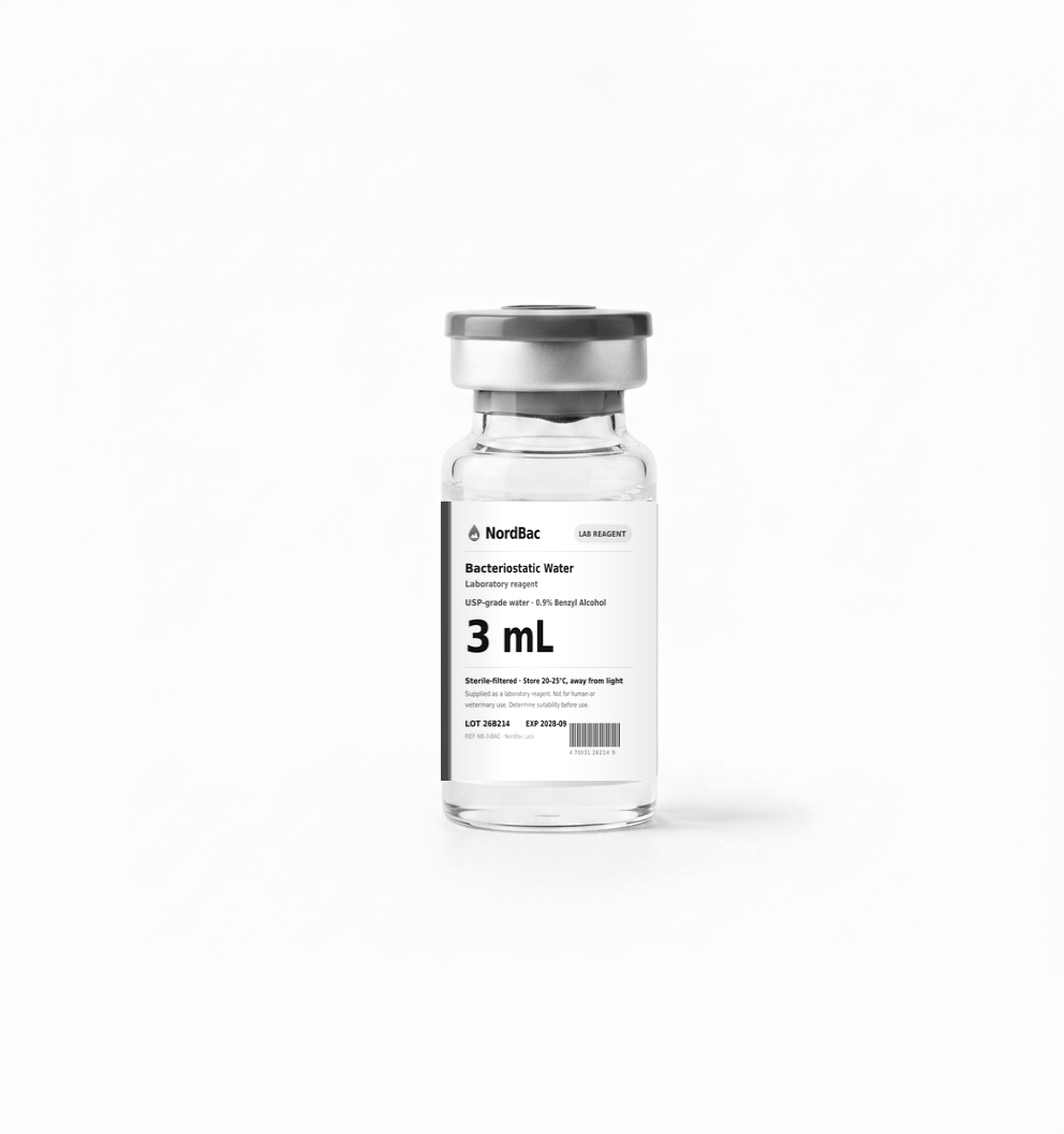 NordBac 3 mL laboratory water reagent vial